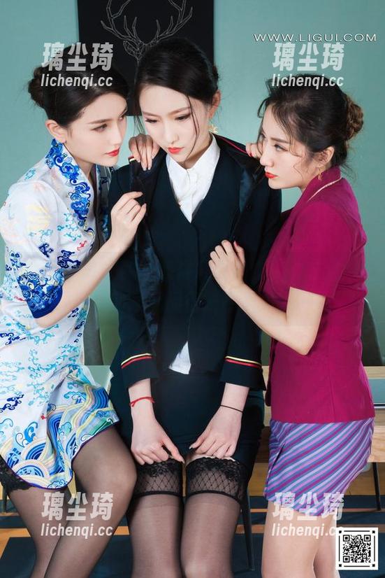丽柜-柒柒 丽柜 - 体操服图集再度更新,柒柒在这个运动风里显得毫不费力。