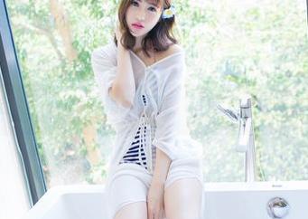 爱蜜社 – 张静雅miya的婚纱写真，精选了一堆米白色的朦胧梦